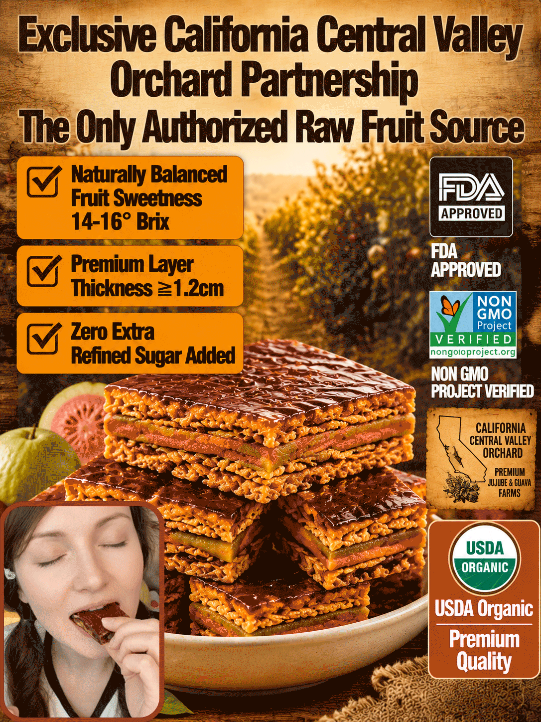 🔴Sweet & Sour Jujube Guava Sandwich Snacks  Soft Chewy Natural Dried Fruit Treat