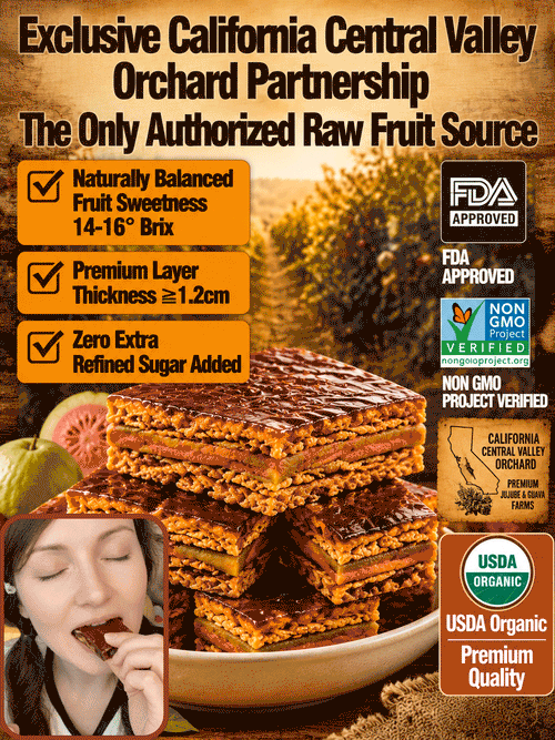🔴Sweet & Sour Jujube Guava Sandwich Snacks  Soft Chewy Natural Dried Fruit Treat