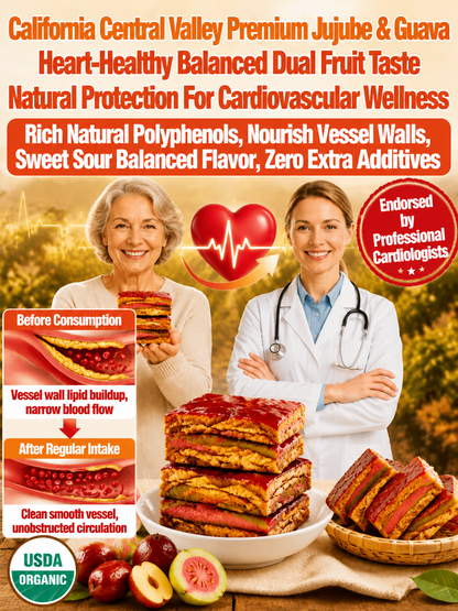 🔴Sweet & Sour Jujube Guava Sandwich Snacks  Soft Chewy Natural Dried Fruit Treat